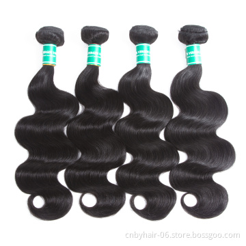 Human Hair Supplier Peruvian Hair Natural Color Body Wave Hair Bundles